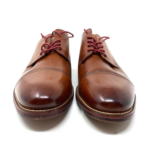 Florsheim Salerno Cap Toe Oxford Dress Shoes Men’s 10 EEE Cognac Leather main image 5